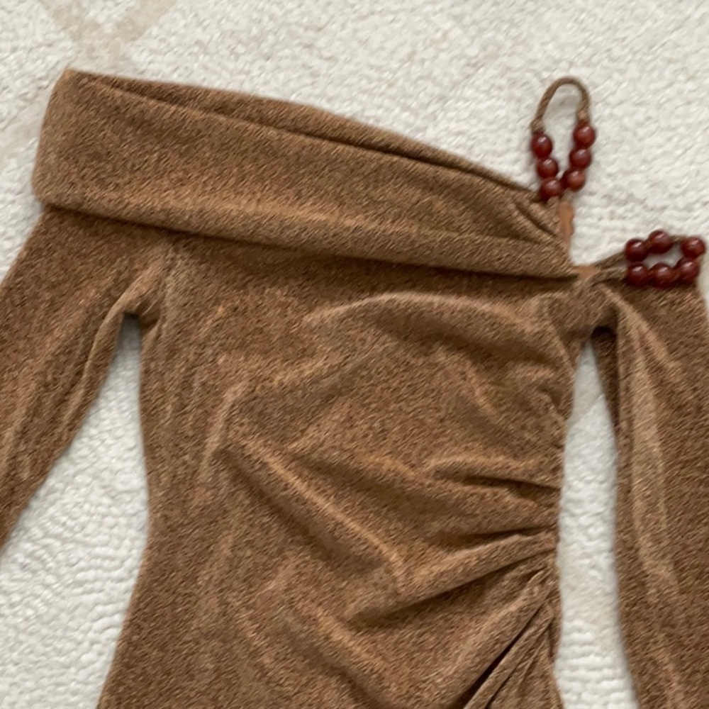 Significant Other Gia Knit Gown in Bronze-Size 4-NWT - Picture 6 of 7